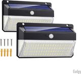 Gadgy Solar Buitenlamp met Bewegingssensor - Buitenverlichting Set van 2 - 228 Leds -... | bol.com