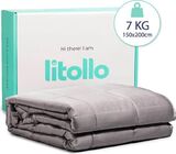 Litollo Verzwaringsdeken 7 kg - Weighted blanket 150x200 cm - Grijs Zwaartedeken... | bol.com